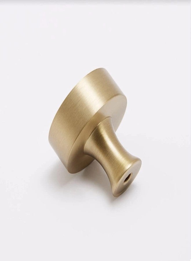 HOBKNOBS Solid Brass 32mm Salo Knob (Burnished Brass). - Image 2